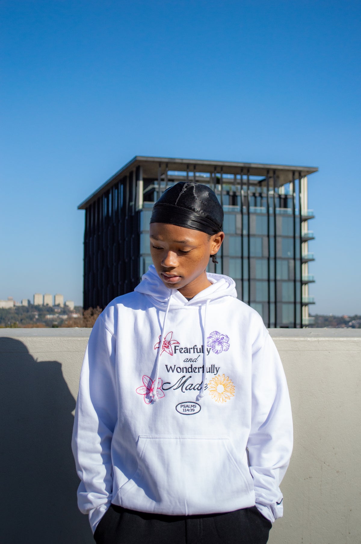 "Wonderfully Made" hoodie - Divine Frost