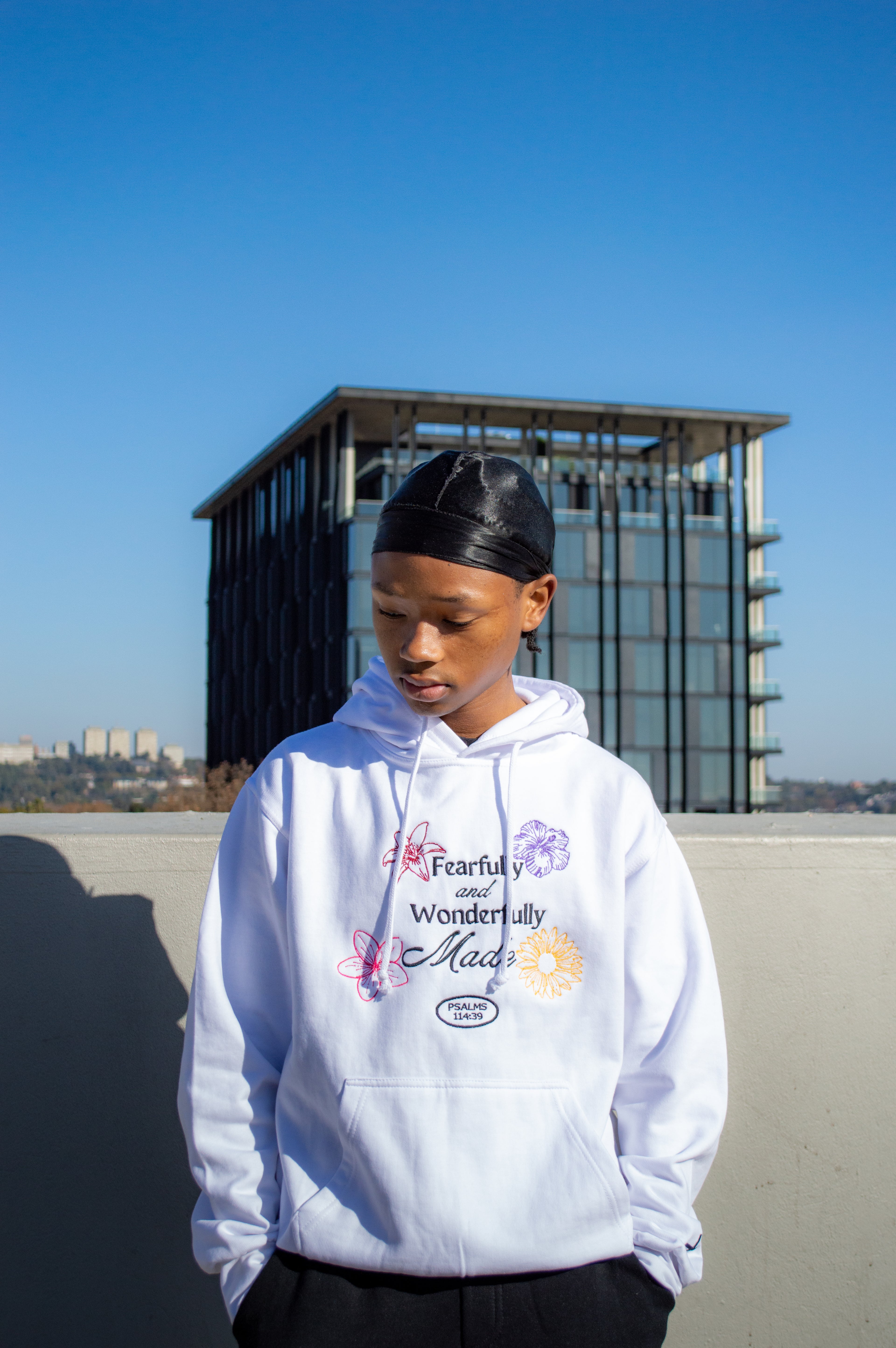"Wonderfully Made" hoodie - Divine Frost