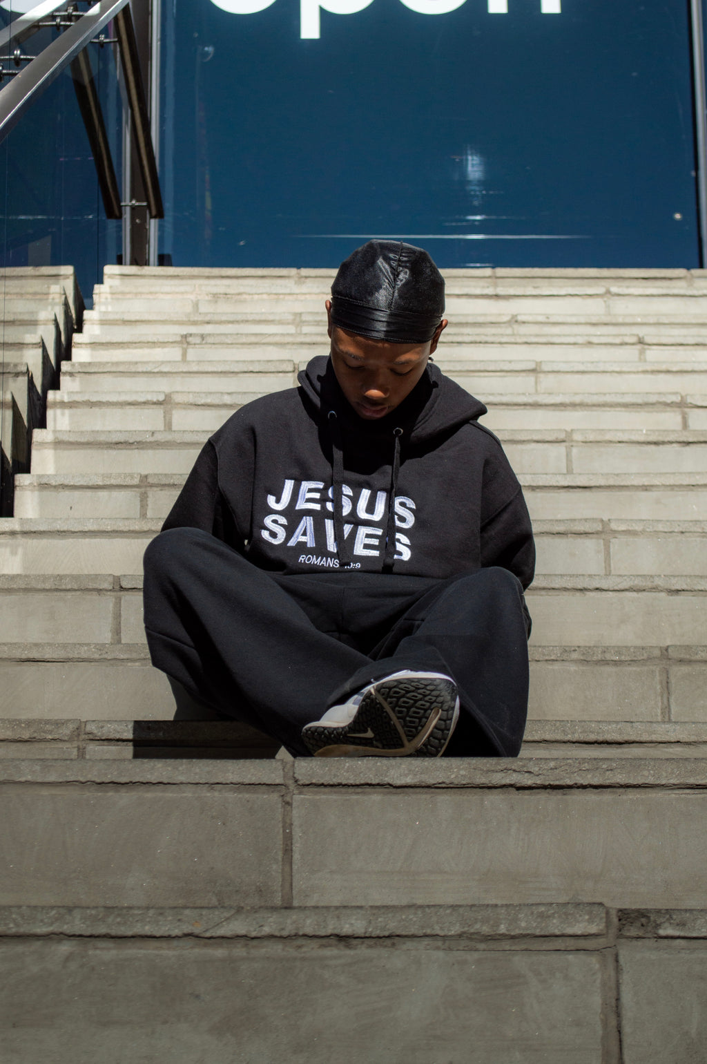 "Jesus Saves" hoodie - Obsidian Grace