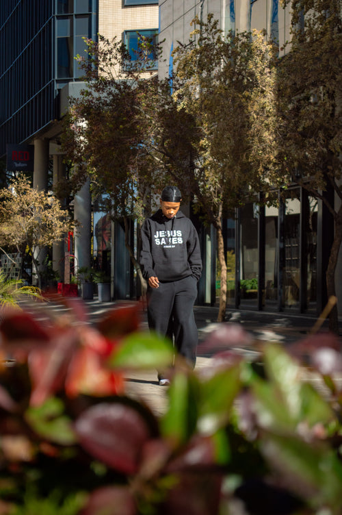 "Jesus Saves" hoodie - Obsidian Grace