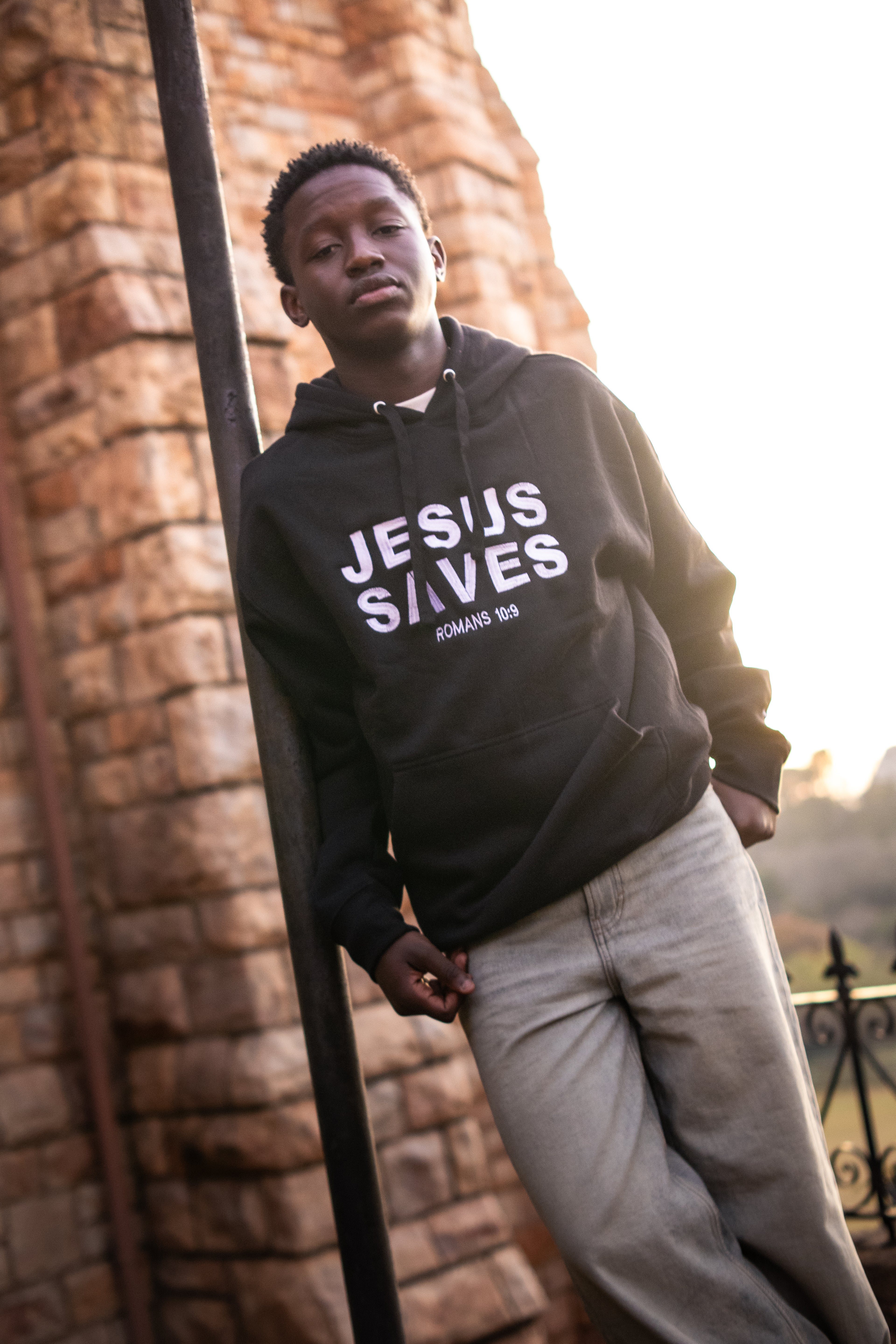 "Jesus Saves" hoodie - Obsidian Grace